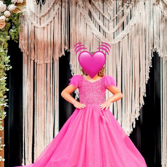 Pink Pageant Dress - Picture 4 of 4